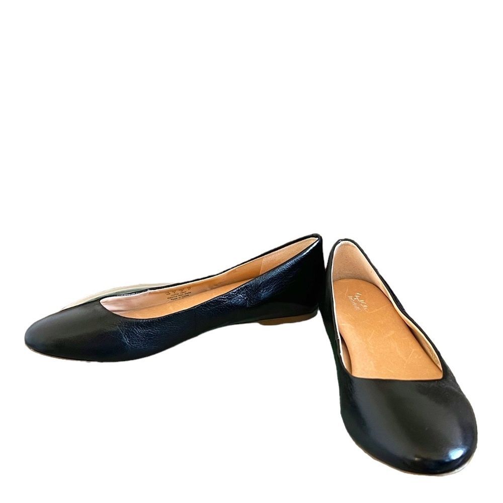 Dr. Scholl's Vixen Ballet Flats In Black Leather Size 10 - Picture 3 of 12